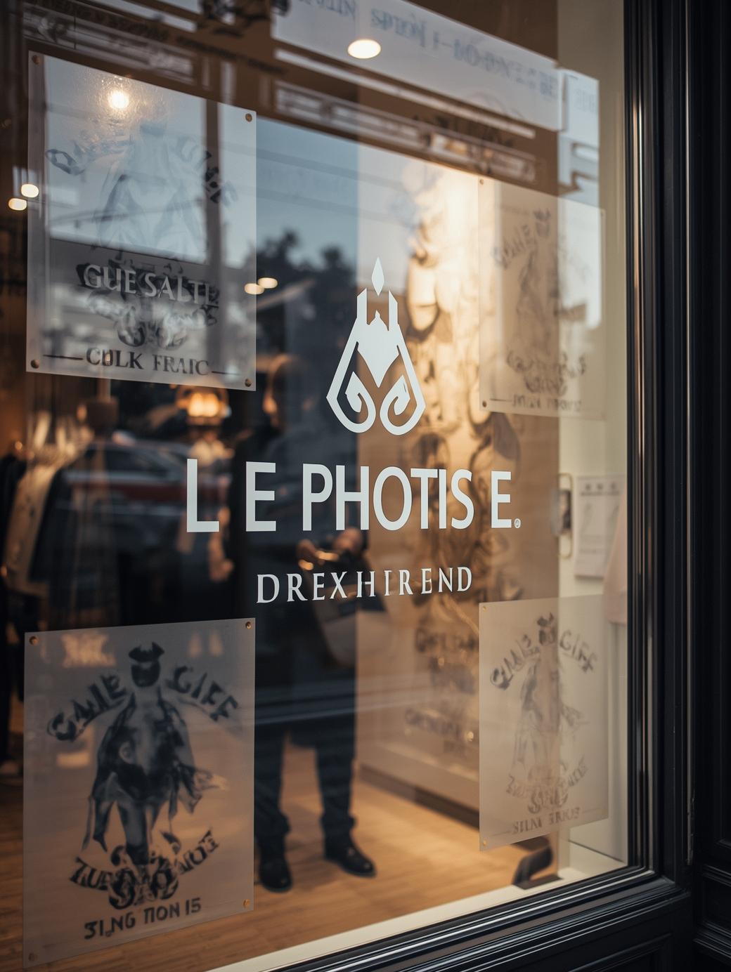 Frosted Glass Sticker Design for Retail Displays