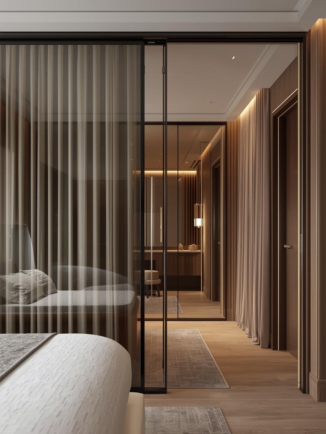 Bedroom Glass Partitions