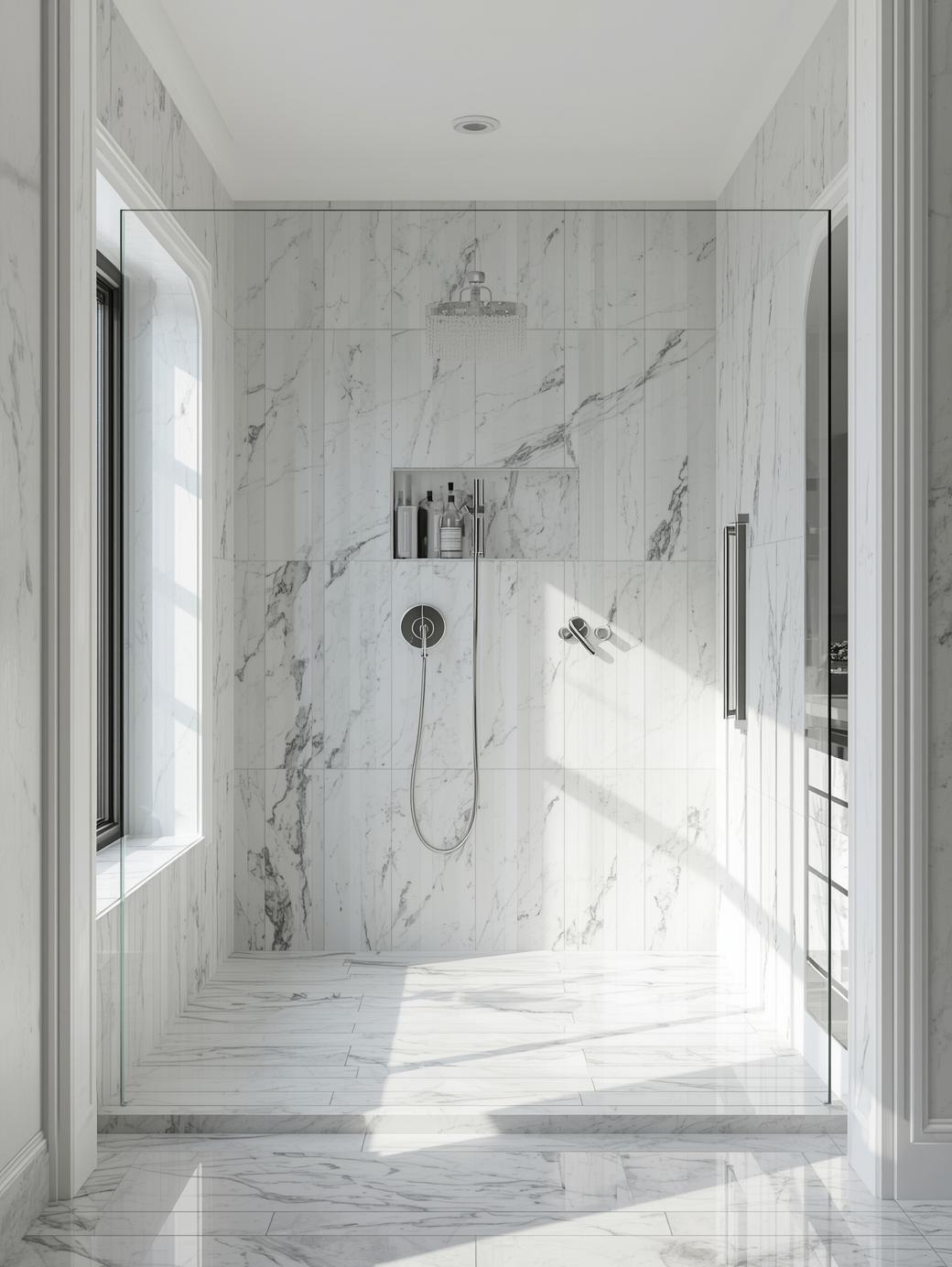 Clear Glass Shower Enclosures