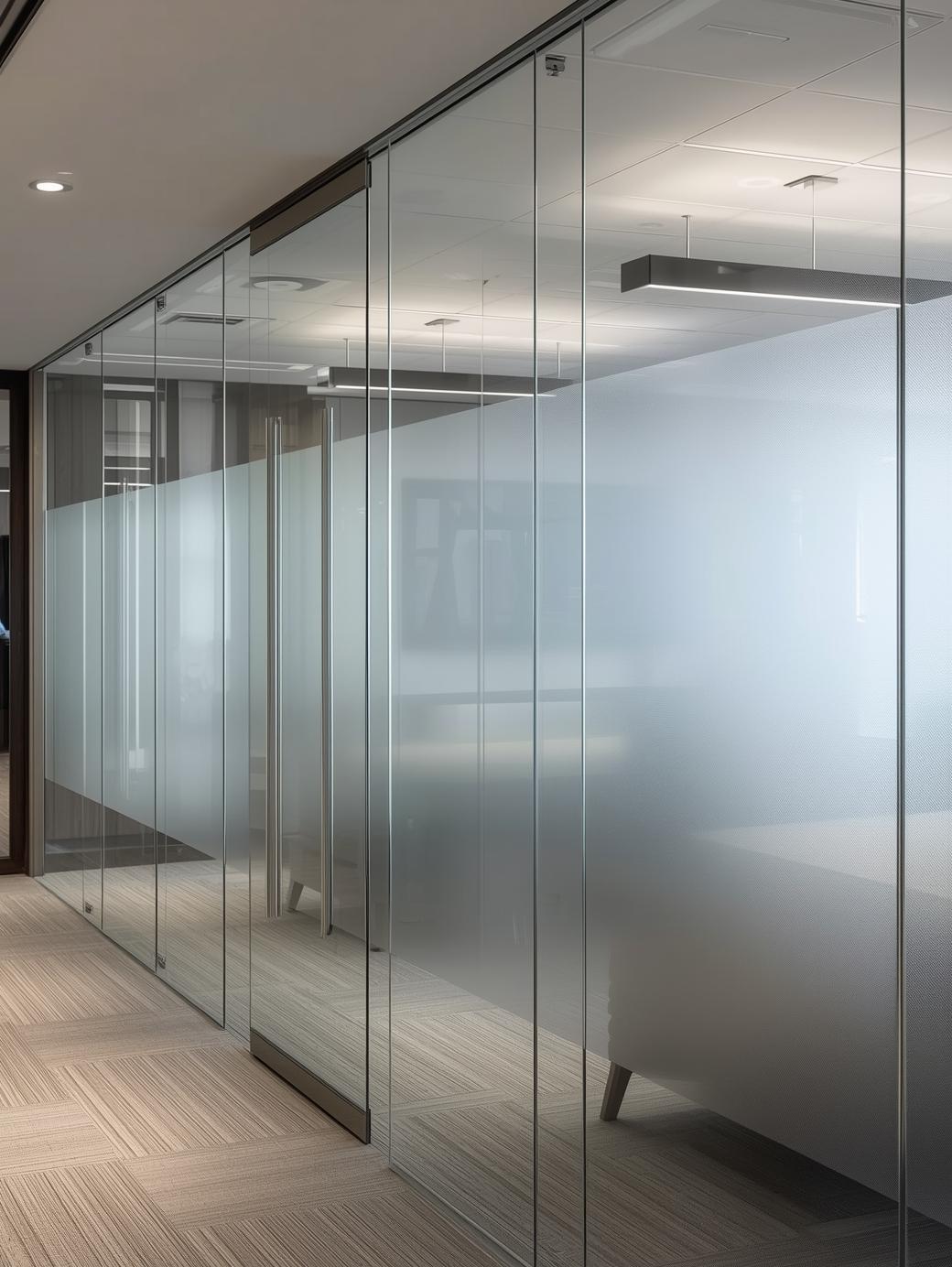 Etched Glass Design Partitions