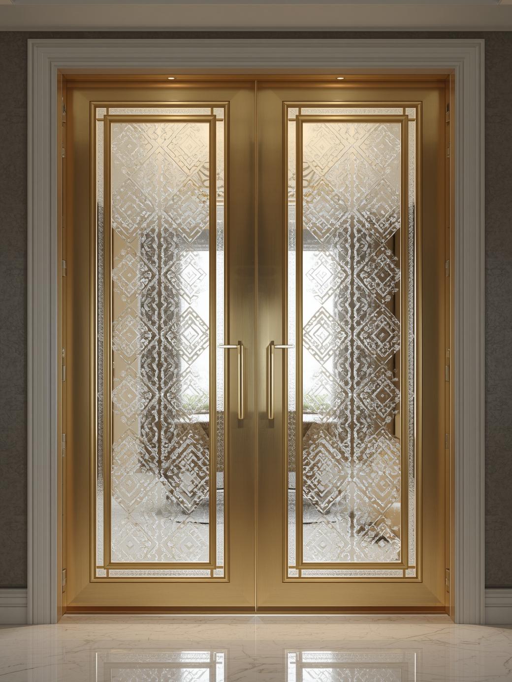 Etched Glass Design Doors