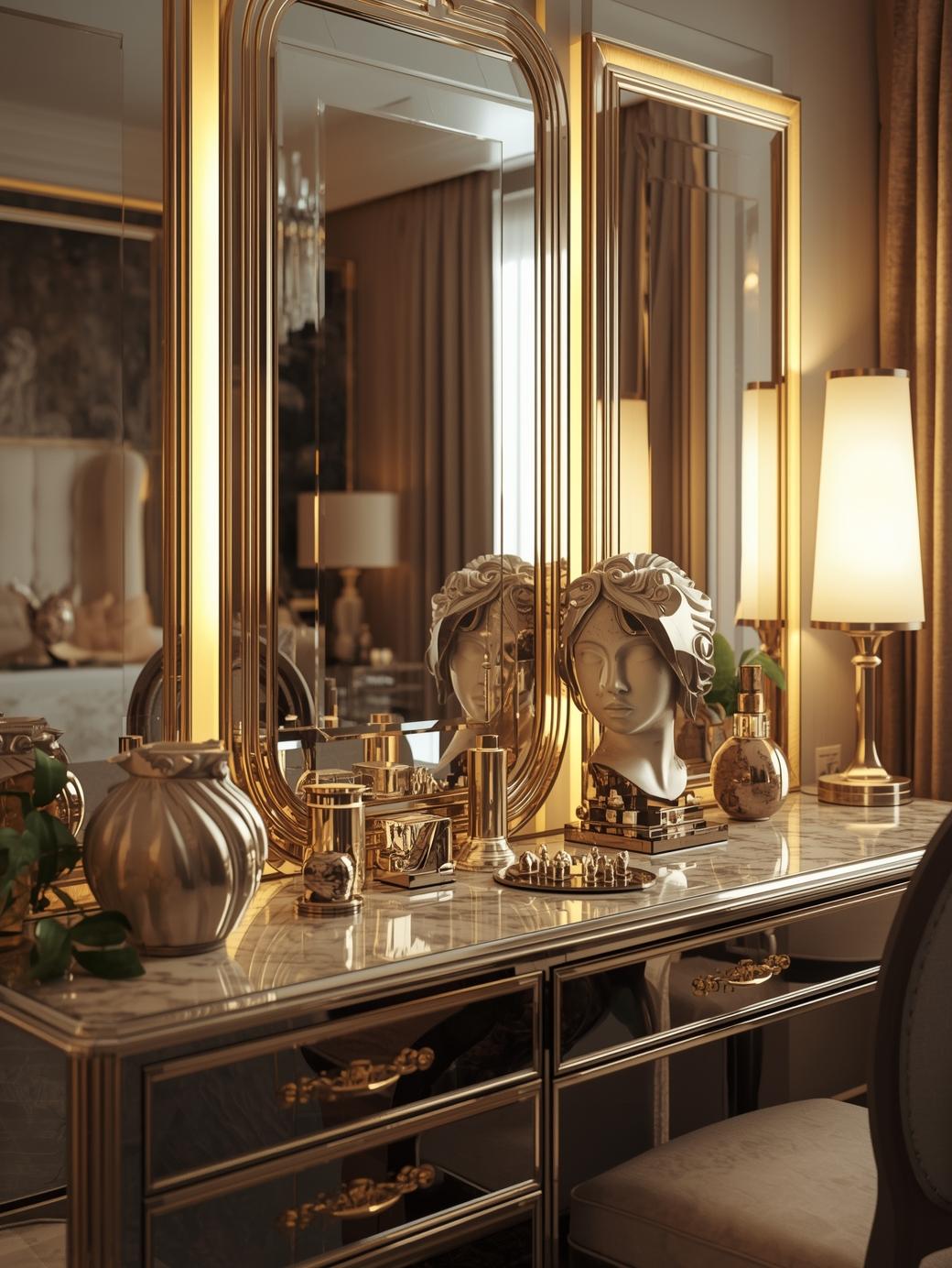 Beveled Mirror Furniture