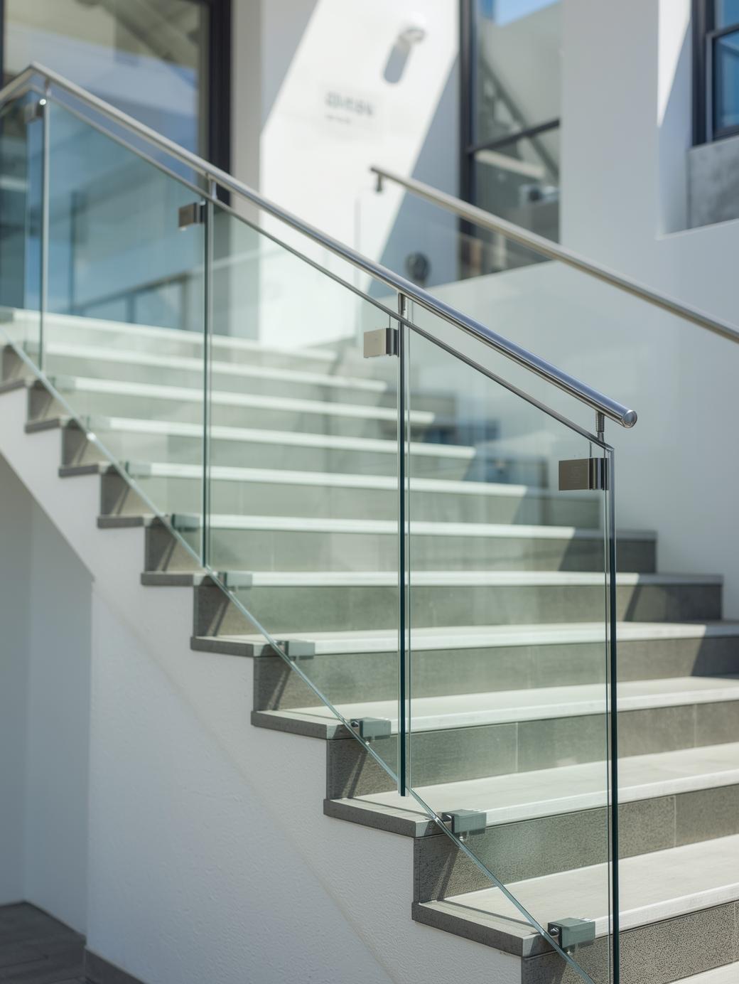 Handrails Staircase Glass