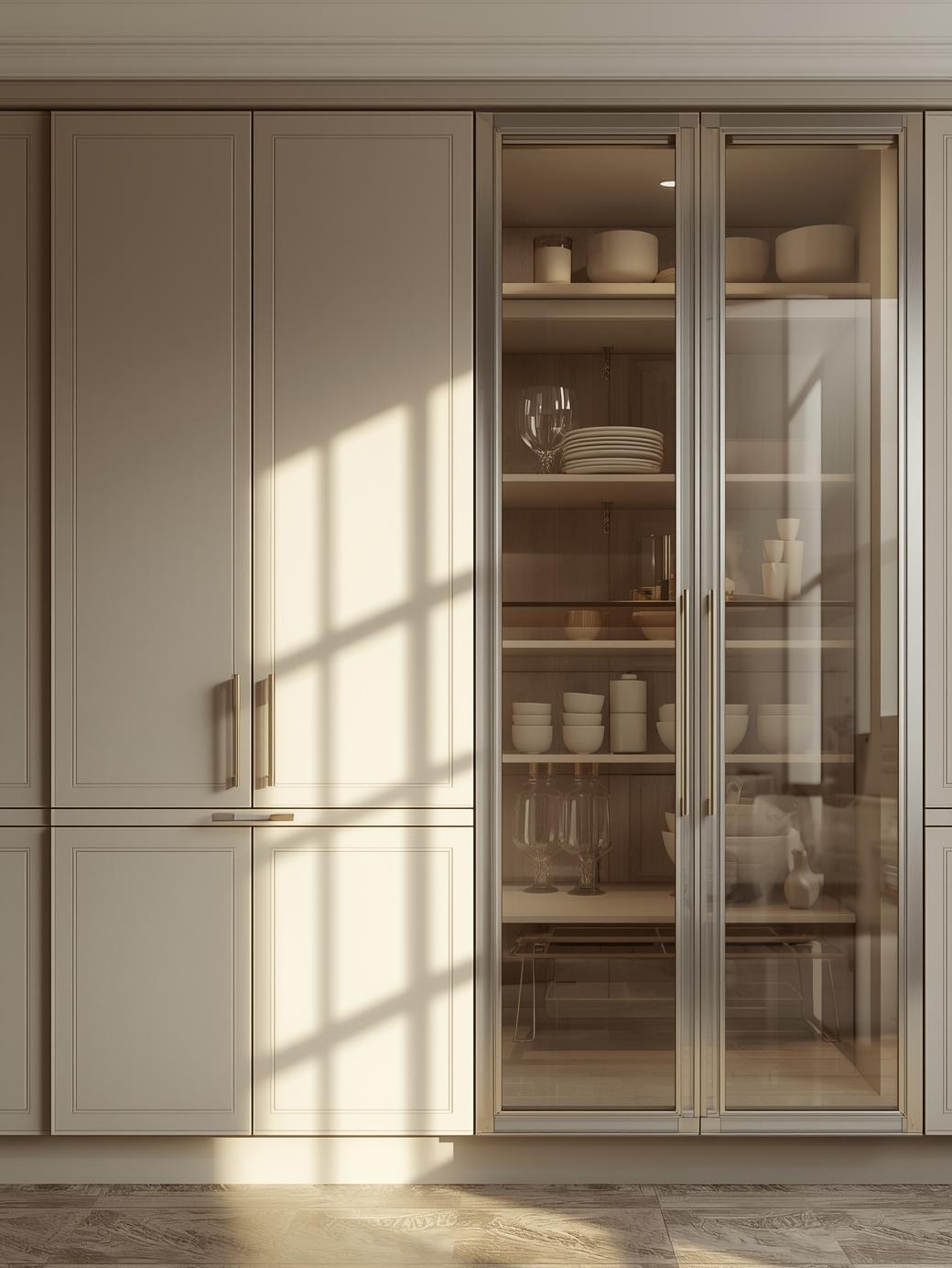 Kitchen Glass Pantry Doors
