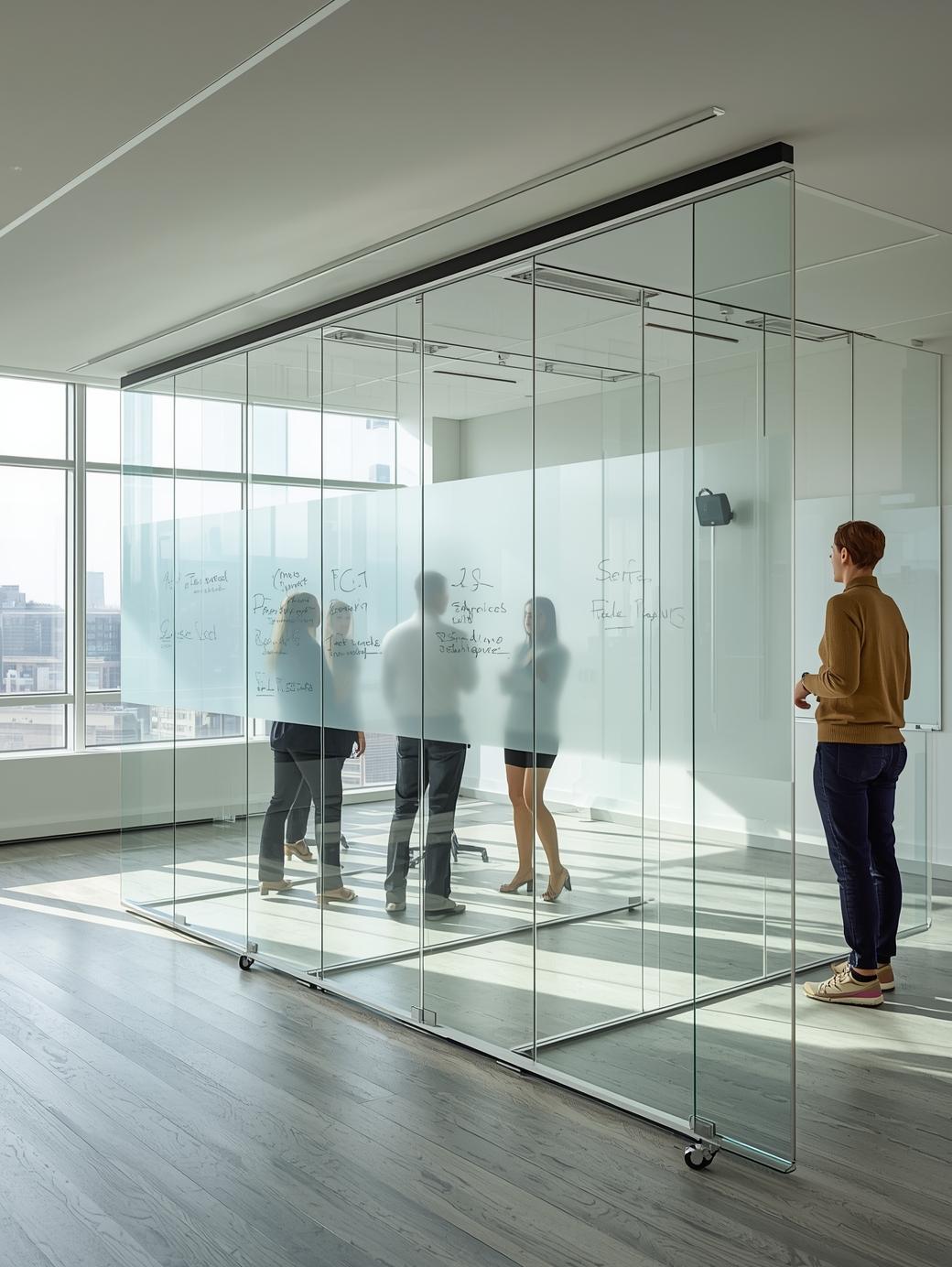 Movable Glass Whiteboards