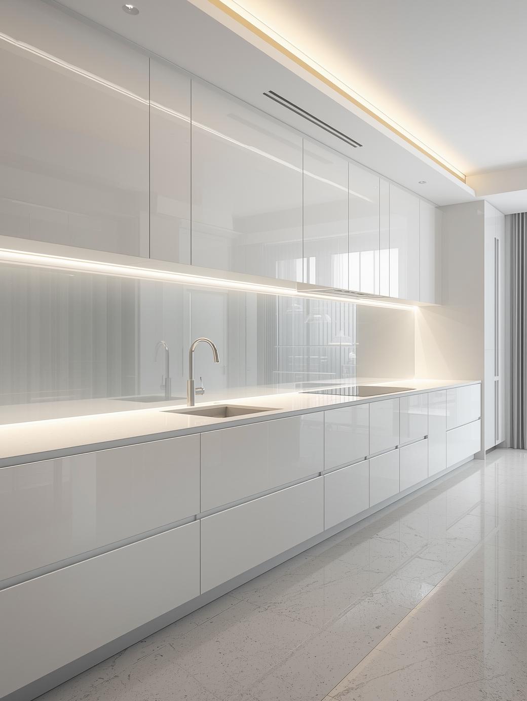 Kitchen Glass Backsplashes