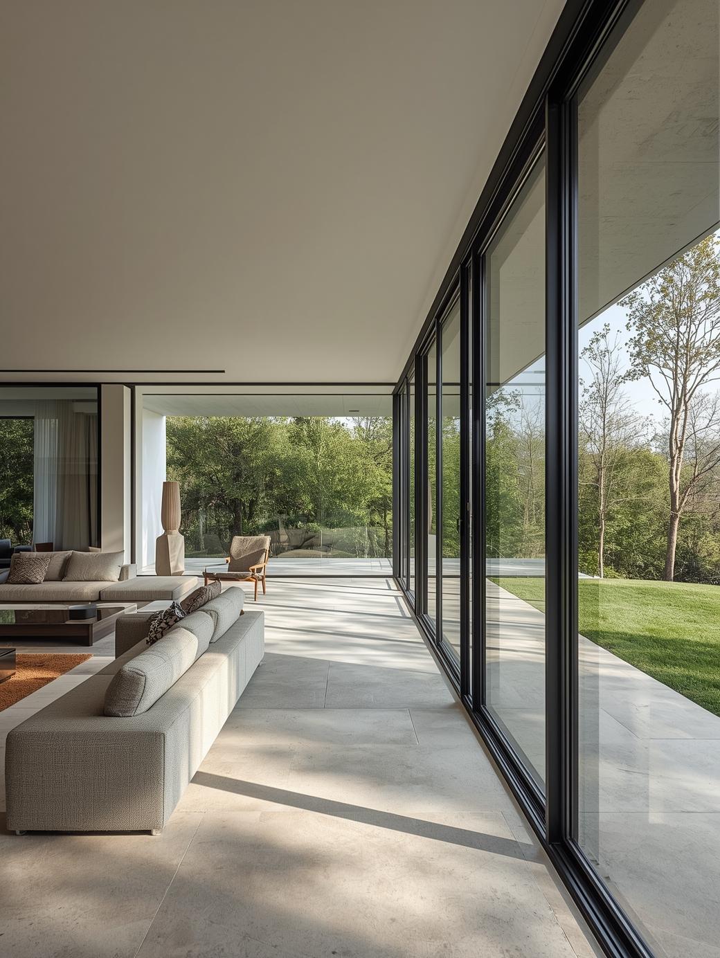 Slim Frame Aluminum Sliding Windows