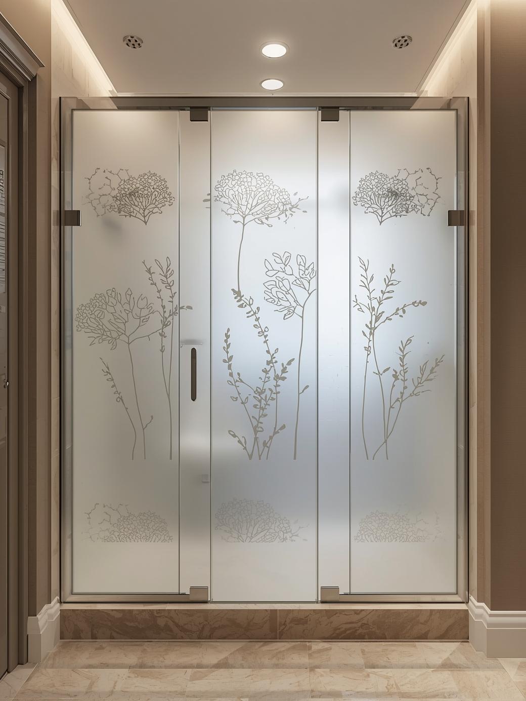 Frosted Glass Stickers for Shower Enclosures