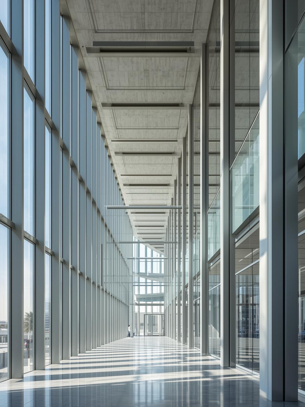 Aluminum Mullion and Transom Curtain Wall System