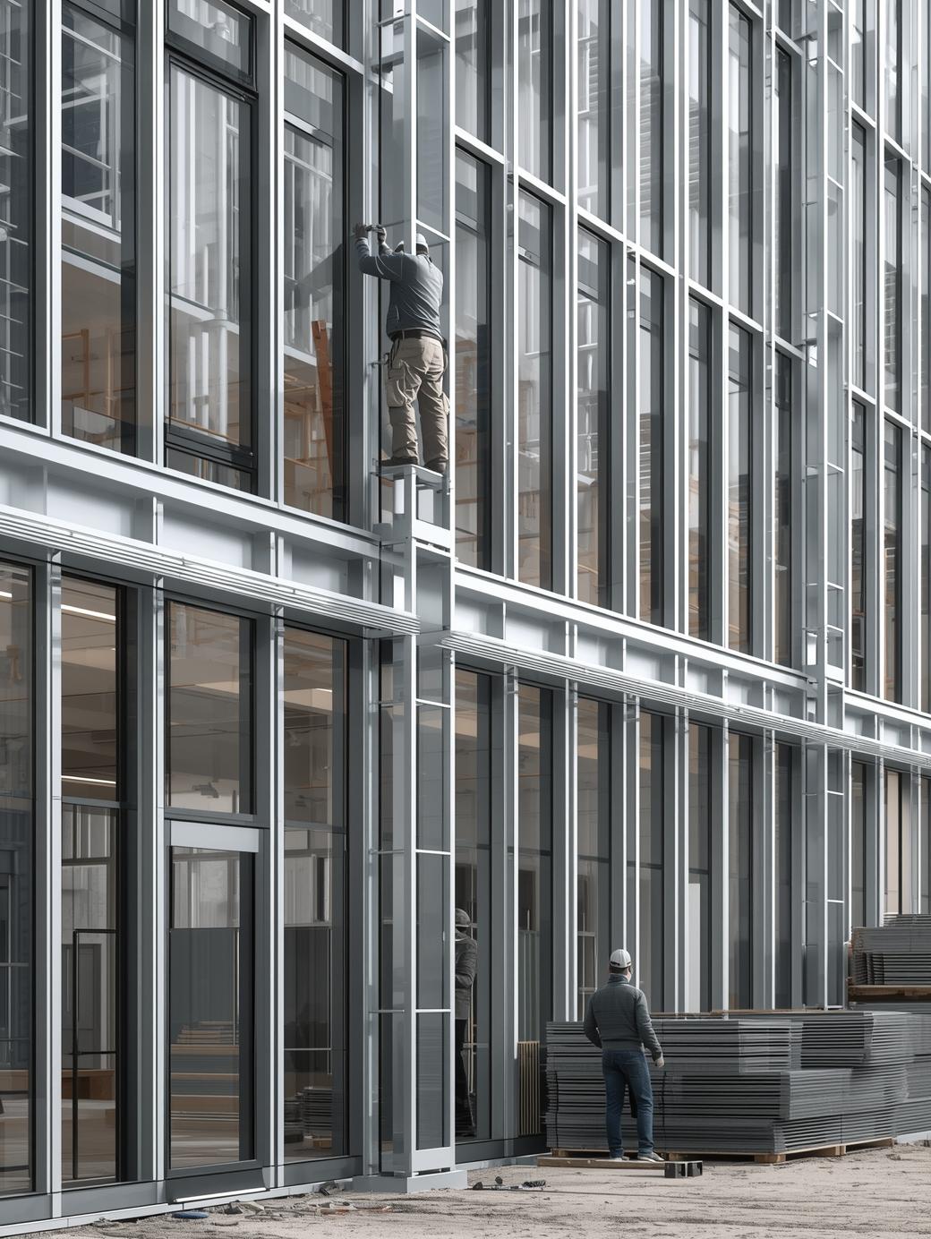 Aluminum Stick Curtain Wall System