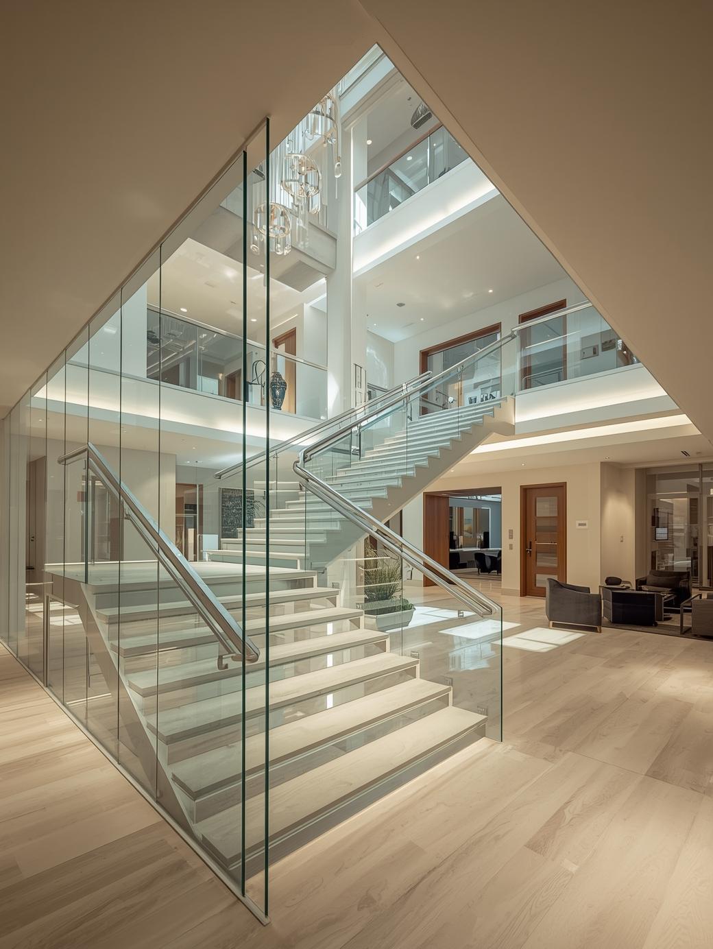 Staircase Glass Landings