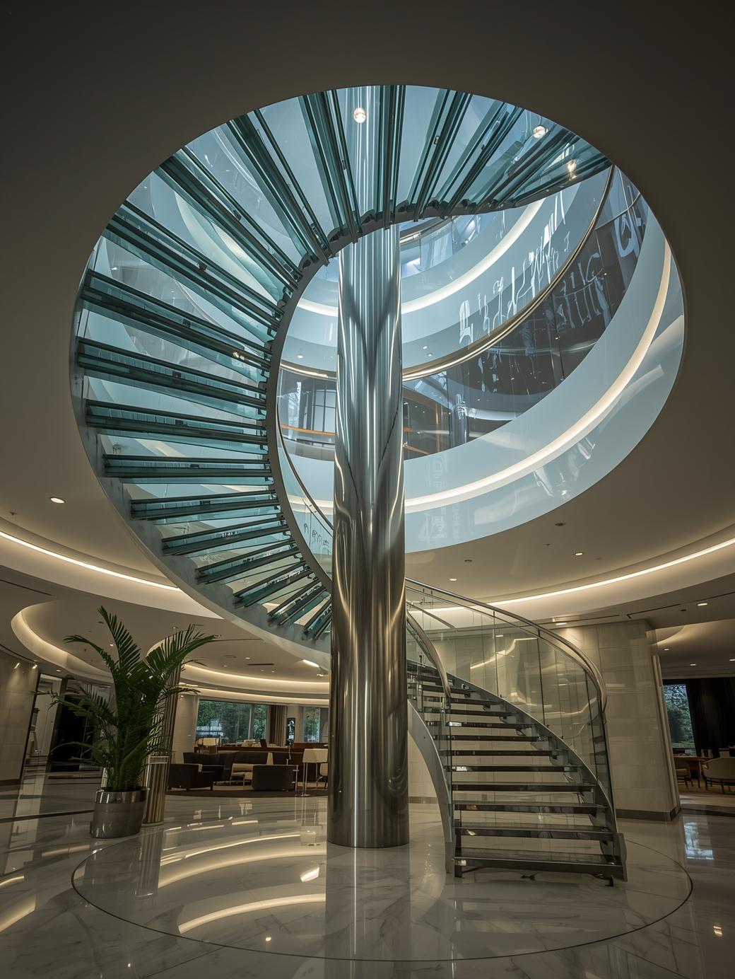 Spiral Staircases Glass