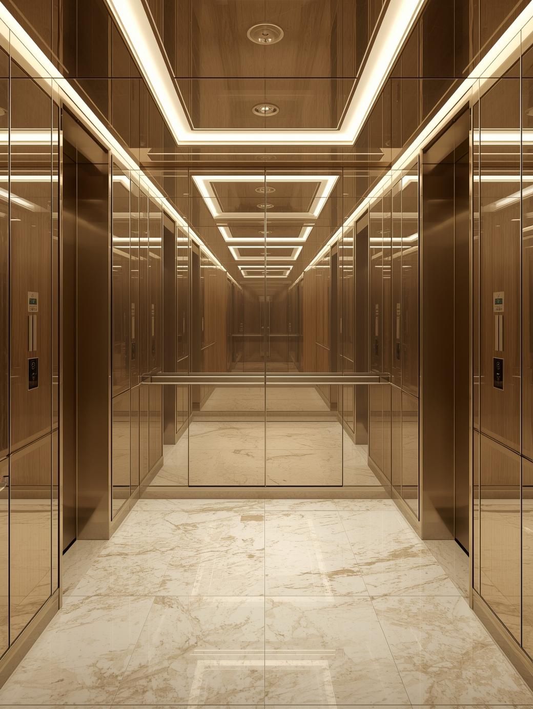 Mirror Cladding for Elevators