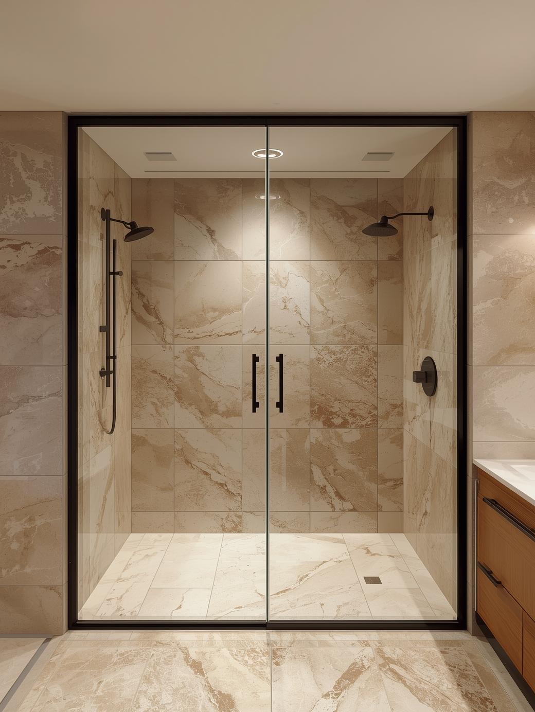 Double Sliding Shower Doors