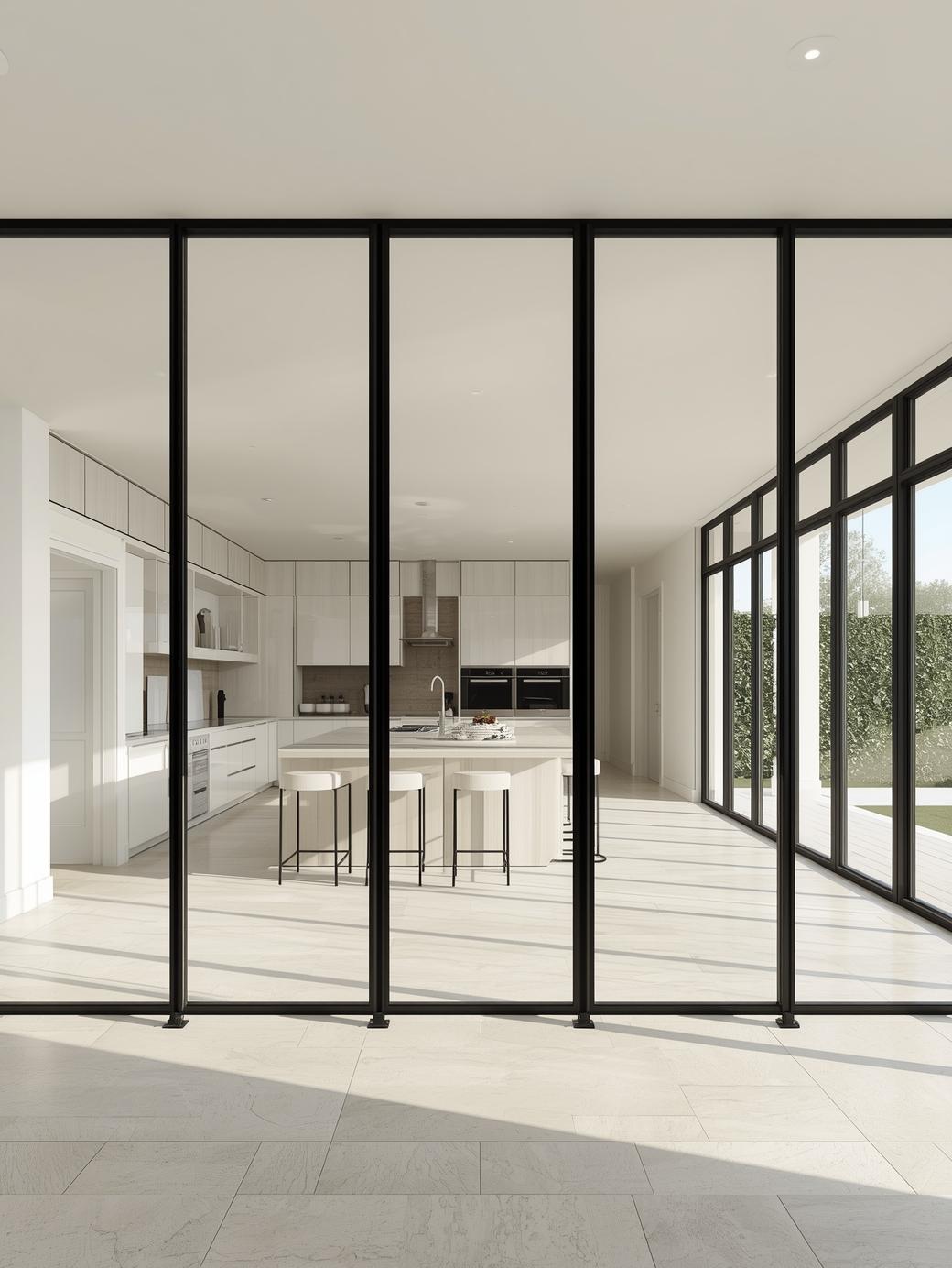 Kitchen Glass Partition Walls