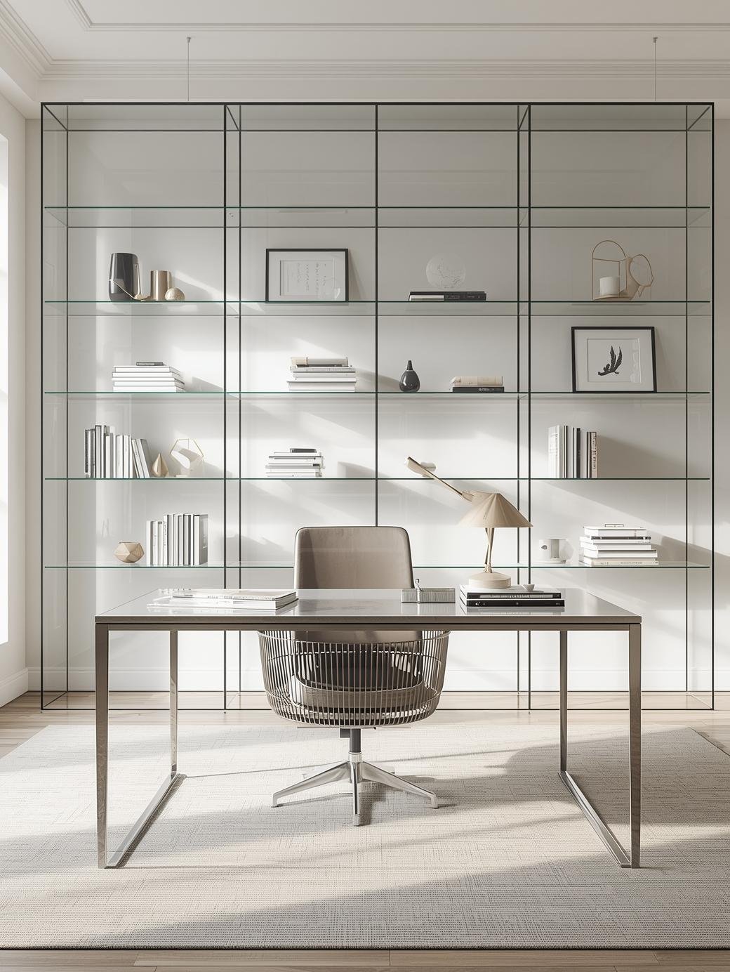 Bookshelves Glass Shelves