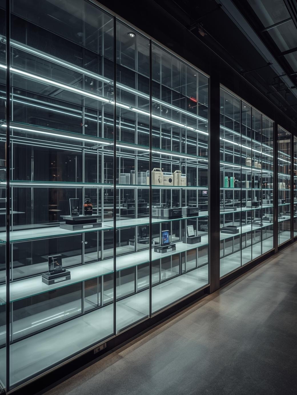 Glass Display Shelves